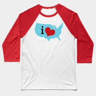 Heart USA Baseball T-Shirt